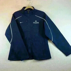 Nike Jacket Blue Women’s Size L Commander Softshell Full Zip Fleece Lined NWT